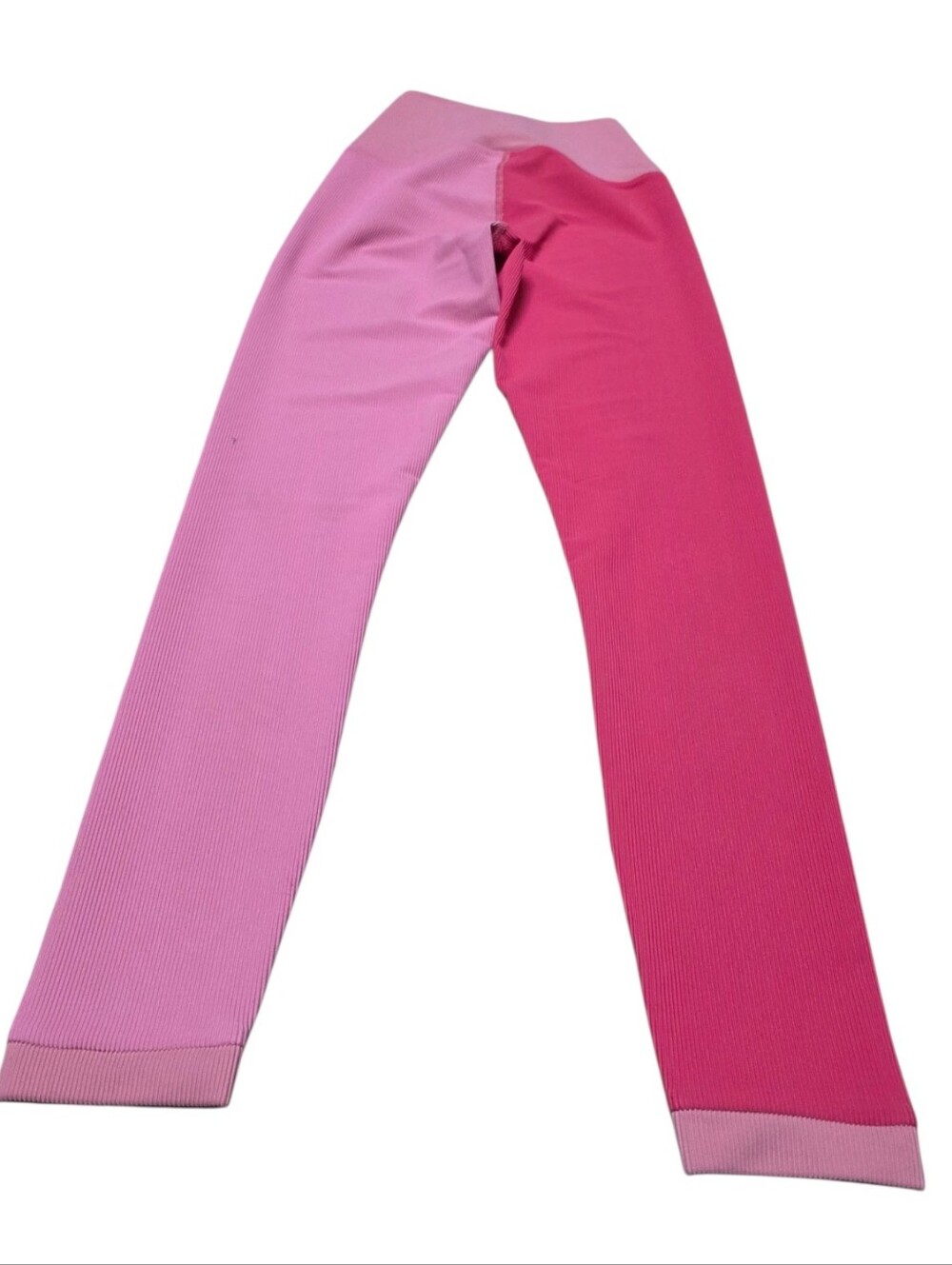 Beach Riot X LoveShackFancy Ribbed Pink Color Block Jogger Pants - Picture 4 of 8